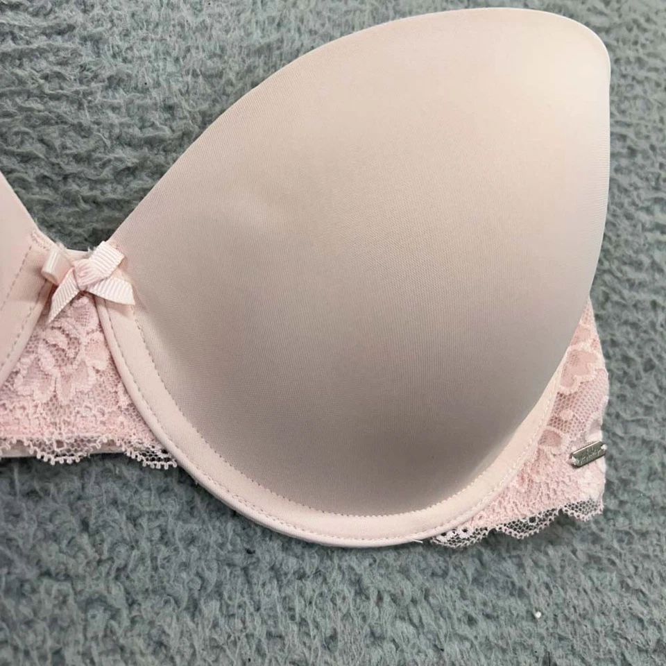 Gilly Hicks Bra 34D T-Shirt Bra Lightly Lined Multiway Pink Smooth - Image 4 of 4