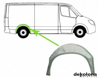 Reparaturblech KotflüGel Rechts Hinten FüR Ford Transit Kasten 1.6 2.0 85-92
