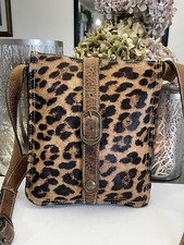 Patricia Nash Leather & Calf Hair Leopard Pri...
