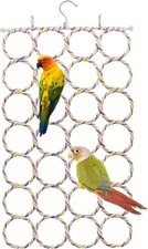 Bird Rope Climbing Ladder Parrot Hanging Swing Perch for Parakeets Cockatiels...