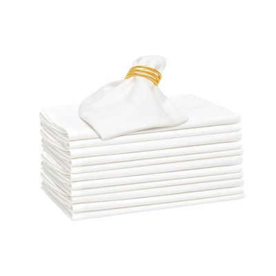 Washable White Cloth Napkins for Dinner - 12 Pack 100% Cotton 18Ã¢â ¬Âx18Ã¢â...
