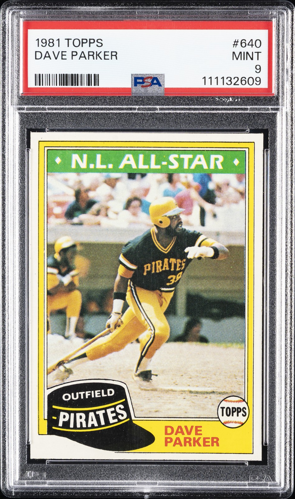 1981 TOPPS #640 DAVE PARKER PSA 9