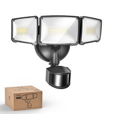 Philips 24W 3500LM LED Security Lights w/PIR Motion Sensor Outdoor, Black 