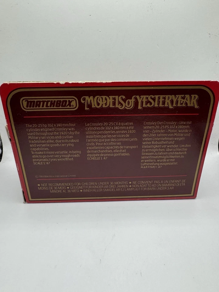 Matchbox Models of Yesteryear - Y-13 1918 Crossley "Kohle & Koks" Truck Diecast - Image 2 of 3