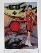 2024-25 PANINI SELECT REED SHEPPARD ROOKIE SPARKS RELIC SILVER PRIZM #SPK-REE