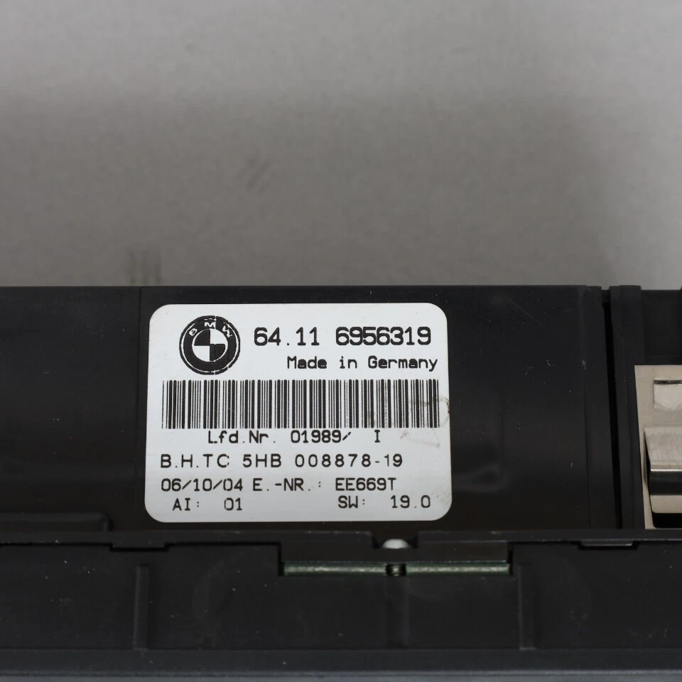 2001-2006 BMW 325i 328i 330i M3 Climate Temperature Control Panel OEM Used - Image 3 of 4