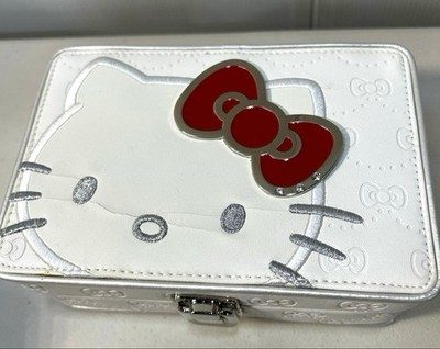 SoftBank 815T Hello Kitty Schmuckkästchen weiß Leder rote Schleife selten Ges...