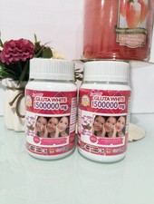 2X Gluta White Supreme 1500000Mg Whitening Anti Aging Reduce Freckle 30 Softgels