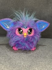 Furby Purple Plush Tie Dye Interactive Toy 2023 Glowing Ears Tested Working