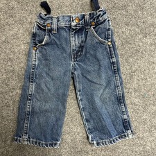 Wrangler Jeans Toddler 1T Blue Denim Straight Leg Western Elastic Waist 13MWJDI