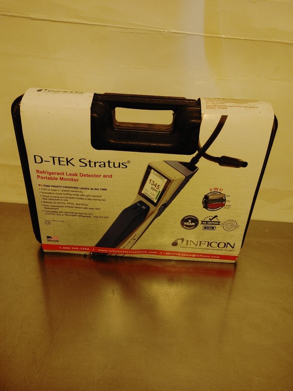 Inficon D-TEK Stratus Refrigerant Leak Detector Portable Monitor New Unopened
