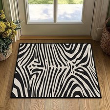 Zebra Print Area Rug Washable Entry Rug 2x3 Kitchen Rugs For Entrywayzebra P... Zebra Print Area Rug Washable Entry Rug 2x3 Kitchen Rugs For Entrywayzebra P...