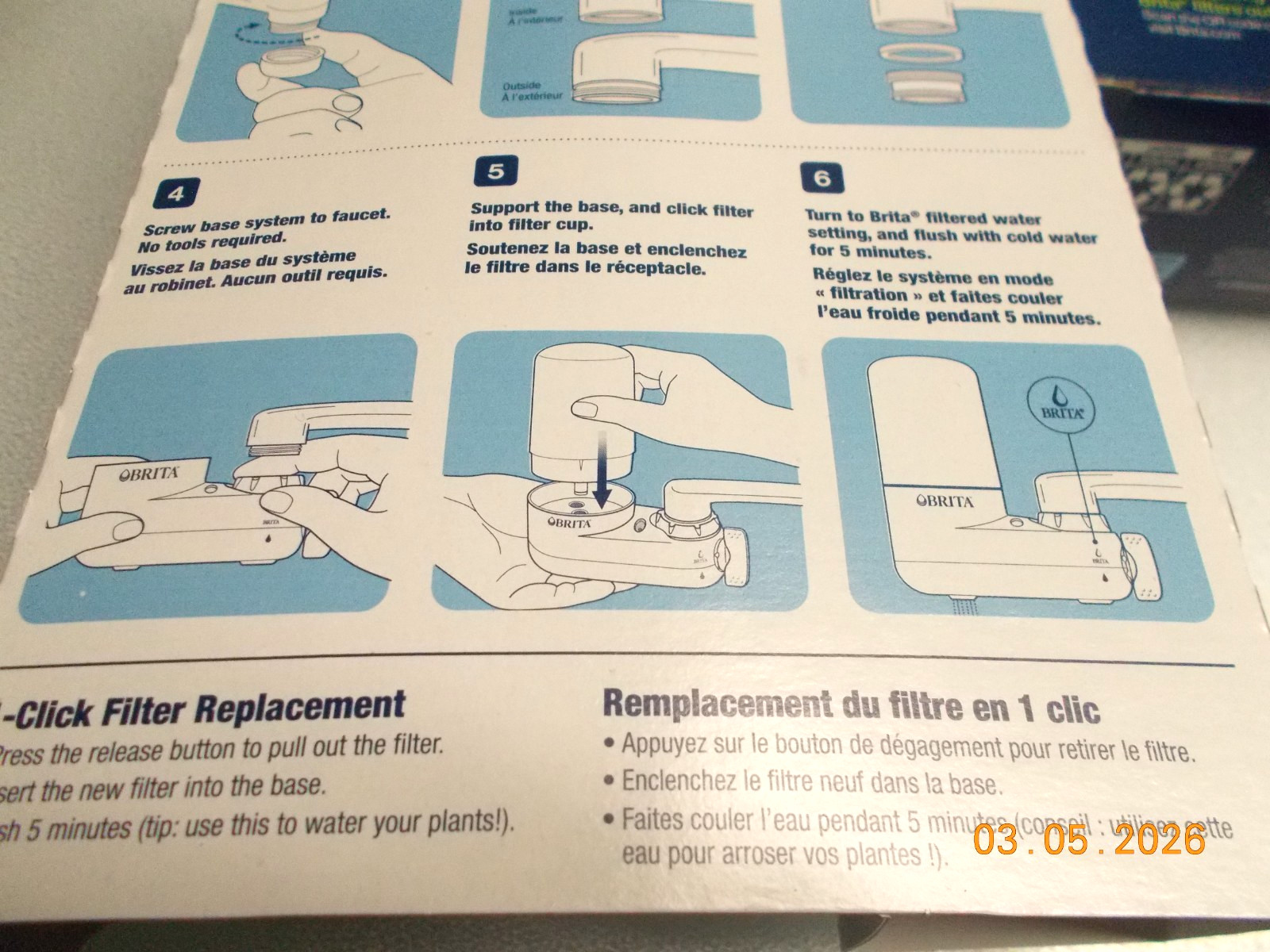 New Brita Elite Chrome Faucet Mount Water Filtration System with 1 Filter