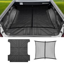 Truck Bed Mat and Net Compatible with 2019  2025 Dodge RAM 1500 5.7FT Truck