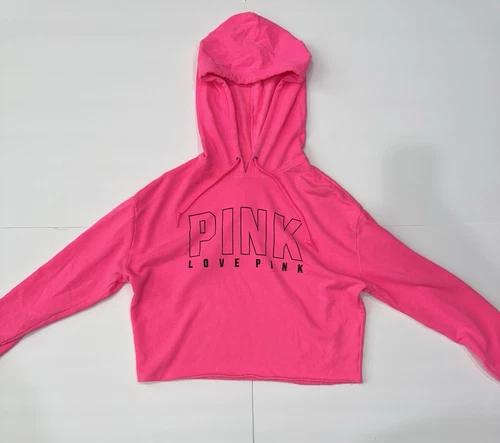 UNDERCOVER Felpa con cappuccio Victoria's Secret rosa ritagliata campus schiena aperta rosa caldo S