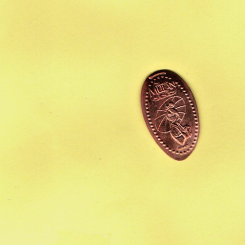 Disney Princess Mulan Elongated Pressed Smashed Coin Penny