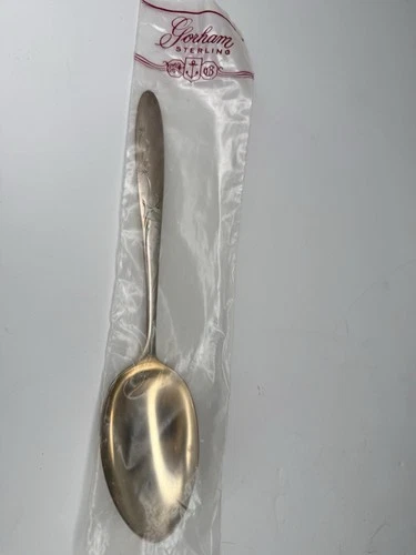RARE antique Gorham Celeste Sterling Silver Serving Spoon by 8.5” Inch