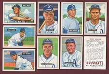 1951 PHILADELPHIA ATHLETICS Bowman Gum Team Reprint SET ~ ALL 18 different cards