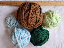 VINTAGE BRAIDED ELEGANCE CORD - 6MM - BROWN, BLUE GREENS - OPEN SKEINS ROLLS
