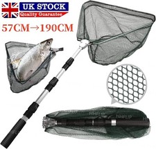 Landing Net Telescopic Folding Fishing Pole Extending Fly Trout Carp Course Sea