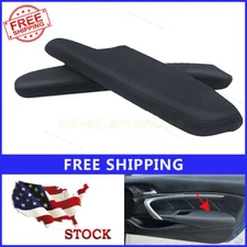 Fits Honda Civic 2006-2011 Pair Faux Front Door Panels Armrest Cover Black ×2