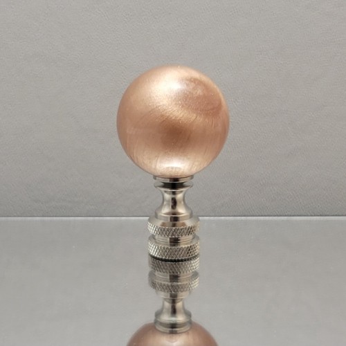 Handmade Resin Lamp Finials/Need Custom Colors? Nickel/Polished/Antique Base - Picture 37 of 51