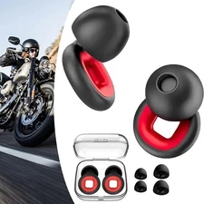 Motorcycle Ear Plugs 24DB Reduce Wind Noise Reusable For Life Ear Plugs New