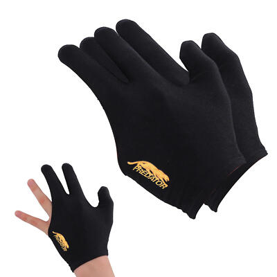 2pcs 3 Fingers Pool Billiard Glove Snooker Cue Professional Left Hand Anti-slip 
