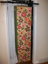 Vintage 60's Floral large hanging Garment bag Wardrobe zip up Model Home Product