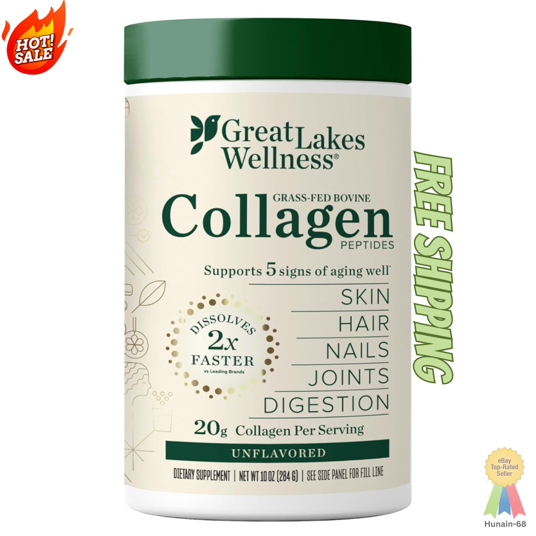 Great Lakes Collagen Peptides Powder Unflavored 22 Servings Daily Wellness