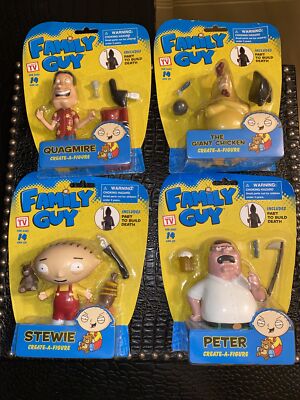 Family Guy 2013 Create A Figure Lot With Death Part Lot Of 4 New In Package