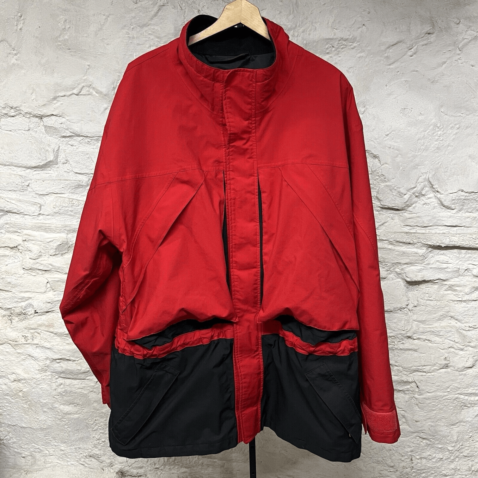 FILA Giacca a vento giacca antipioggia vintage Oarsman logo J Crew uomo full zip Gore Tex