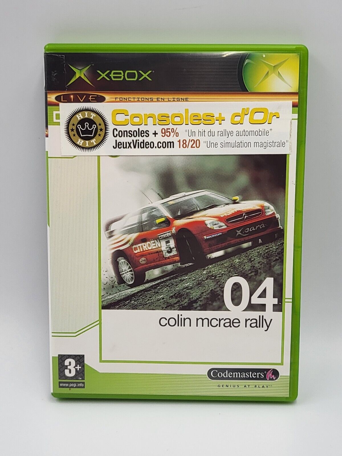 Jeu Microsoft XBOX Colin McRae Rally 04 avec notice PAL occasion