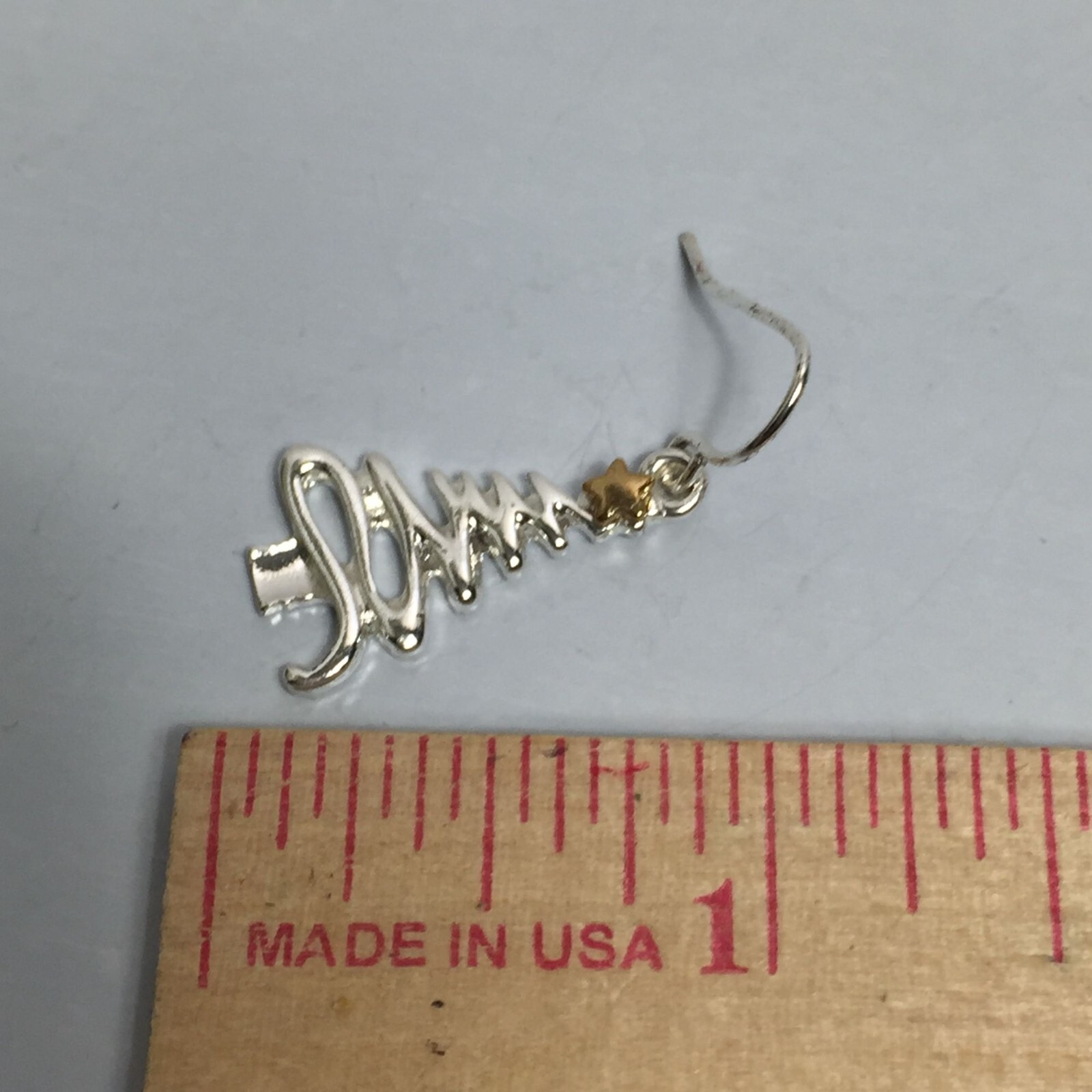 Unsigned Christmas Tree Dangle Pierced Earrings S… - image 3