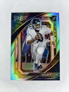 2022 Panini Select Malik Willis Rookie Suite Level Silver Prizm #353 RC