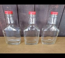 Makers Mark Bourbon Glass Flasks NEW Free Shipping Set Of 3