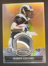 2010 BOWMAN STERLING MARDY GILYARD RAMS RC JSY BSR-MG GOLD REFRACTOR #11/25
