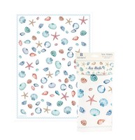 Sea Shells Tea Towel Ashdene 100% Cotton Beach Seashell Star Fish Vacation Sea Shells Tea Towel Ashdene 100% Cotton Beach Seashell Star Fish Vacation