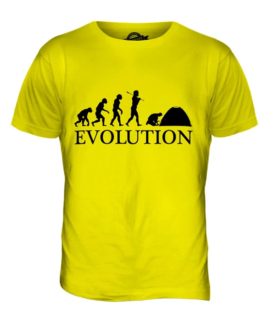 CAMPING EVOLUTION MENS T-SHIRT TEE TOP GIFT EQUIPMENT ACCESSORIES
Opens in a new window or tab