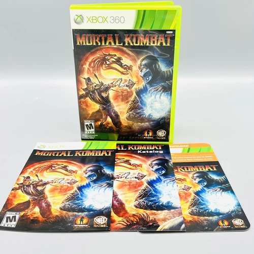Mortal Kombat (Microsoft Xbox 360, 2011) Video Game Replacement Case w/ Manuals