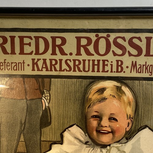 FRAMED VTG or ANTIQUE ZWIEBACK QUAKER BREAD ADVERTISING POSTER SIGN LITHOGRAPH - Picture 3 of 21