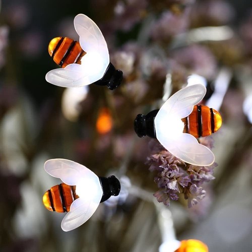 Solar Power Bee LED String Light Waterproof Garden Path Yard Decor Lamp Outdoor - Picture 17 of 42