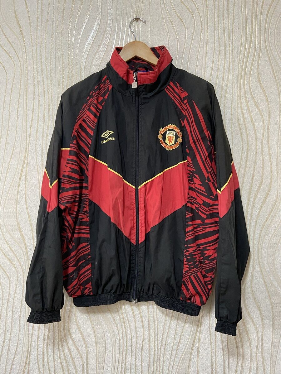 MANCHESTER UNITED 1992 1994 FOOTBALL SOCCER TRACK TOP JACKET MANCHESTER UNITED 1992 1994 FOOTBALL SOCCER TRACK TOP JACKET