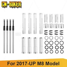 Adjustable Pushrods Cover Tube Kit For Harley Softail FLDE FLHC M8 Engines 17-UP