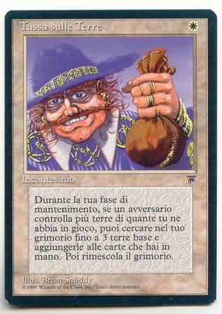 1x] Land Tax (Tassa sulle Terre) Near Mint, ITALIAN Italian