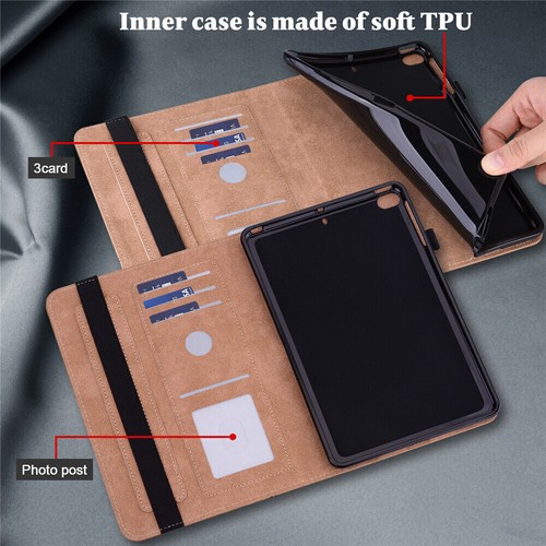 Schutz Hülle Für iPad 6/7/8/9/10 Gen/Air 5 4/Pro 11 12.9 Leder Tasche Cover Etui - Bild 6 von 63