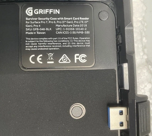 GRIFFIN Survivor Security Case with Smart Card Reader for Microsoft Surface Pro - Image 4 of 4