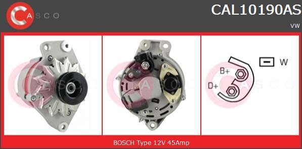 Alternateur pour Golf 2 et Jetta 2 essence ou diesel pièce de rechange 65A