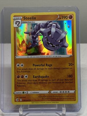 Pokemon TCG Steelix 139/264 Holo Rare Fusion Strike Sword & Shield | eBay