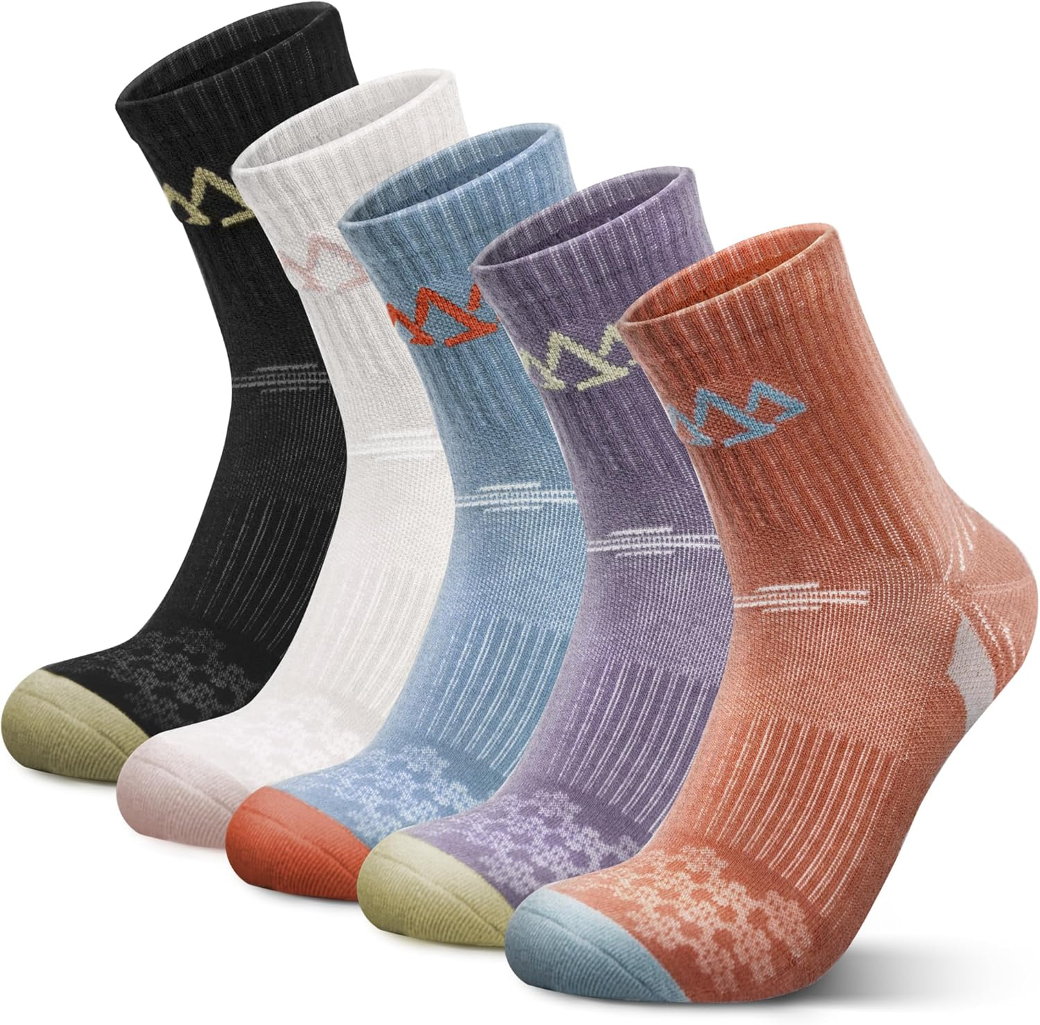 Merino Wool Hiking Socks for Women Crew Socks Thermal Warm Cushion Moisture Wick